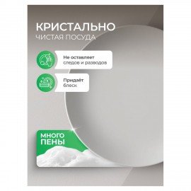 Гель для мытья посуды биоразлагаемый 1 л SYNERGETIC "Алоэ", флип-топ, 103103/8