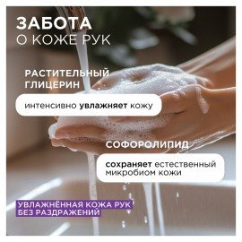 Мыло жидкое 500 мл SYNERGETIC "Лаванда", гипоаллергенное, биоразлагаемое, дозатор, 105054/14