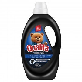 Гель для стирки темного белья 1л QUALITA концентрат, 14141