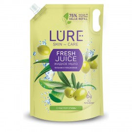 Мыло-жидкое 500мл LURE SKIN CARE, с маслом оливы, дой-пак, 8199