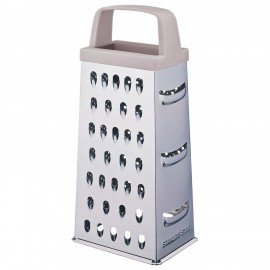 Терка 4-х сторонняя 20см, нержавеющая сталь, пластиковая ручка, PRIMAURA, 702082