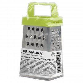 Мини-терка, 4-х сторонняя, 7,5х3,5x3 см, нержавеющая сталь, PRIMAURA, 702095