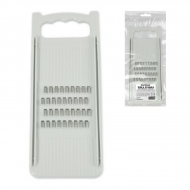 Терка ручная для моркови по-корейски, нержавеющая сталь, белая, BOOMHOUSE, 702100