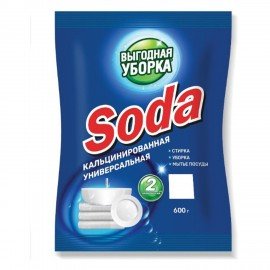 Сода кальцинированная 600г ВЫГОДНАЯ УБОРКА, РЕНЕССАНС КОСМЕТИК, МИНПРОМТОРГ, ш/к 3472, 2959
