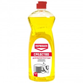 Средство для мытья посуды 1л ПЕРВОЦЕН "Лимон", РЕНЕССАНС КОСМЕТИК, МИНПРОМОРГ, ш/к 36, 3246