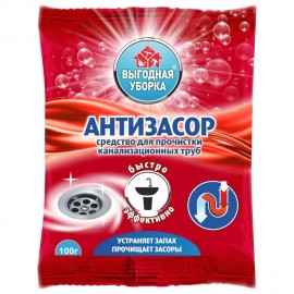 Средство для прочистки канализационных труб 100г ВЫГОДНАЯ УБОРКА,РЕНЕССАНС КОСМЕТИК,М, 2535