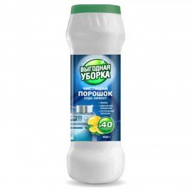 Чистящий порошок сода-эффект 400г ВЫГОДНАЯ УБОРКА "Лимон", РЕНЕССАНС КОСМЕТИК, МИНПРО, 4225