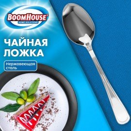 Ложка чайная BASIC, 1 шт, нержавеющая сталь, серебристая, BOOMHOUSE (БУМХАУС), 702293