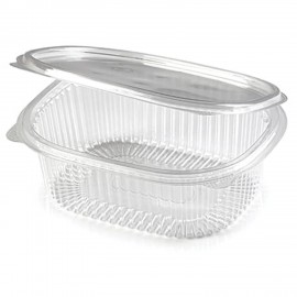 Одноразовый контейнер овальный 500мл С КРЫШКОЙ ЮП-РКС КОМПЛЕКТ 360шт прозрачный ПЭТ,, ЮУПМ6131