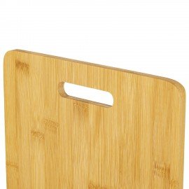 Доска разделочная бамбук, 38х25х1 см, с ручкой, PRIMAURA STANDARD, натуральный цвет, 702340