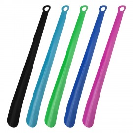 Ложка рожок для обуви МЕТАЛЛИЧЕСКАЯ 50 см, 5 цветов ассорти, SHEGRA (ШЕГРА), 702505