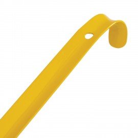 Ложка рожок для обуви с крючком МЕТАЛЛИЧЕСКАЯ 67см, ЖЕЛТЫЙ, SHEGRA (ШЕГРА) PREMIUM, 702510
