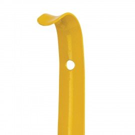 Ложка рожок для обуви с крючком МЕТАЛЛИЧЕСКАЯ 67см, ЖЕЛТЫЙ, SHEGRA (ШЕГРА) PREMIUM, 702510