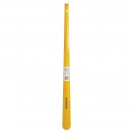 Ложка рожок для обуви с крючком МЕТАЛЛИЧЕСКАЯ 67см, ЖЕЛТЫЙ, SHEGRA (ШЕГРА) PREMIUM, 702510