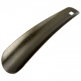 Ложка рожок для обуви с ушком МЕТАЛЛИЧЕСКАЯ 15 см, антик БРОНЗА, SHEGRA (ШЕГРА), LUXE, 702513