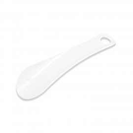 Ложка рожок для обуви ПЛАСТИКОВА 15см, БЕЛАЯ, КОМПЛЕКТ 100 шт, WBZ SHOES, 702521