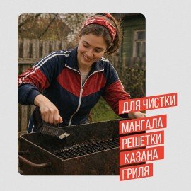Щетка для чистки мангала и гриля 3 в 1, ТУРБАЗА WBZ, 702563