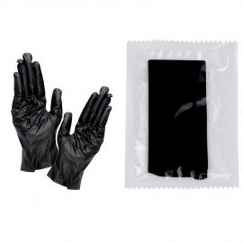 Перчатки одноразовые эластомер TPE КОМПЛЕКТ 50 пар, индив. упаковка, р-р L, черные, E, ГППVТЭлЧ-L ИНД1