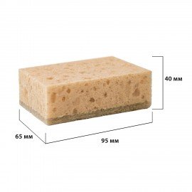 Губки для посуды 9,5х6,5х4см, КОМПЛЕКТ 5 штук, КРУПНОПОРИСТЫЕ, PERKLIN (ПЕРКЛИН), 702735