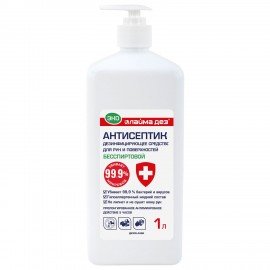 Антисептик для рук и поверхностей бесспиртовой, 1л, ЛАЙМА ДЕЗ ЭКО, дезинфекция, дозатор, ОФМ-Д-1000Н