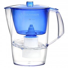 Кувшин-фильтр для очистки воды БАРЬЕР "Норма", 3,6 л, со сменной кассетой, индиго, В0, В041Р00