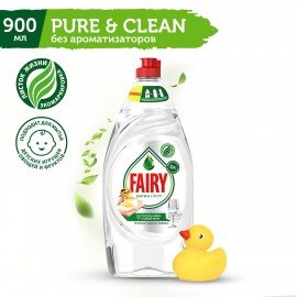 Средство для мытья посуды 900мл Fairy "Pure & Clean", ш/к 75073, 80841040