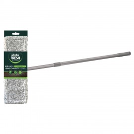Швабра с флаундером 43 см с насадкой МОП микрофибра, черенок 71-112 см, Master FRESH, ШК4241