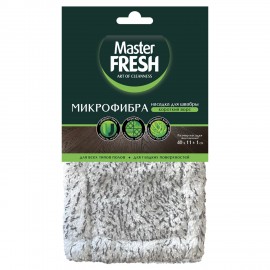Насадка МОП плоская для швабры/держателя 43 см, микрофибра (ТИП К), Master FRESH, ШК4