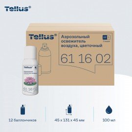 Сменный баллон 100мл Tellus/TORK (Система АF1) СТАНДАРТ, цветочный аромат, 611602