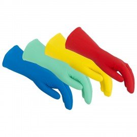 Перчатки VILEDA многоцелевые латексные МНОГОРАЗОВЫЕ х/б напыление ПРОЧНЫЕ L (большой) желтый 174375