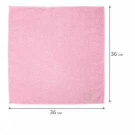 Салфетки VILEDA "МикроТафф Бейс" КОМПЛЕКТ 5шт, микрофибра, красный, 36*36см, 174178