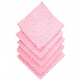 Салфетки VILEDA "МикроТафф Бейс" КОМПЛЕКТ 5шт, микрофибра, красный, 36*36см, 174178