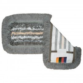 Насадка МОП плоская VILEDA "ТриоПлюс Комби" 40см, уши (ТИП УВ) микрофибра/хлопок, сер, 167295