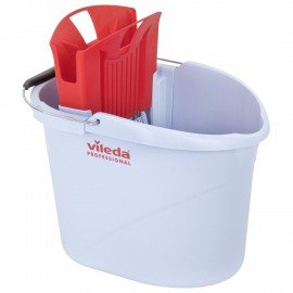 Ведро с отжимом VILEDA "УльтраСпид Мини" 10л, красный, 129686, 129687