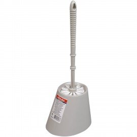 Ершик для туалета VILEDA с подставкой, щетина полипропилен, пластик, серый, 100837