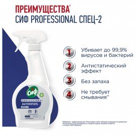 Средство моющее универсальное с дезинфицирующим эффектом 500мл СИФ Professional, спре