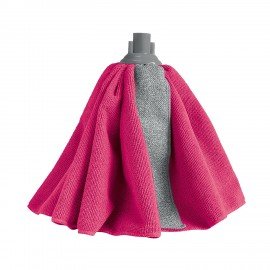 Насадка МОП для швабры юбочка RUBI крепление еврорезьба, микрофибра + скраб 25см, 157, 77080