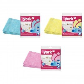 Салфетки ВИСКОЗА, перфорированные, 34х35см, КОМПЛЕКТ 3шт, 110г/м2, ассорти, YORK, 020030