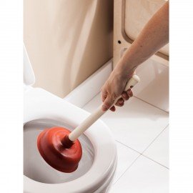 Вантуз с деревянной ручкой, диаметр 15см, высота 35см, YORK, 097110