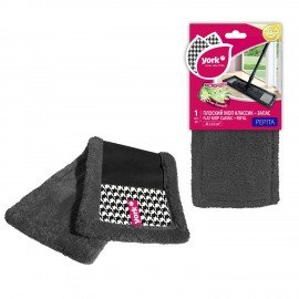 Насадка МОП плоская 42х13см, полиэстер, "Pepita", YORK, 081850