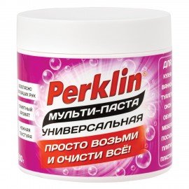 Чистящая универсальная МУЛЬТИ ПАСТА для любых твердых поверхностей и предметов 500г, PERKLIN, 703821