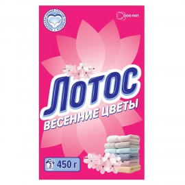 Стиральный порошок универсальный для всех типов белья 450г ЛОТОС "Весенние цветы", МИ, 00000061