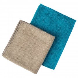 Салфетки из МИКРОФИБРЫ универсальные, 30х30 см, КОМПЛЕКТ 2шт, 240 г/м2, PACLAN, шк1700, 410310