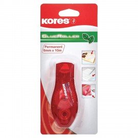 Клей-роллер ленточный KORES 8мм*10м, канцелярский, блистер