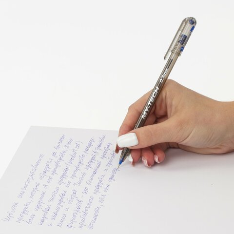 Ручка шариковая PENSAN "My-Tech", синяя, ВЫГОДНАЯ УПАКОВКА, КОМПЛЕКТ 25 штук, линия письма 0,35 мм, 880173
