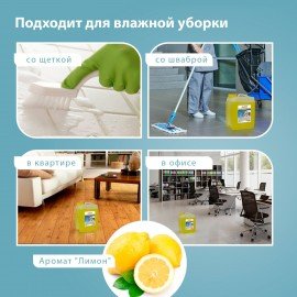 Средство для мытья пола 5 кг ЛАЙМА PROFESSIONAL концентрат, "Лимон", 880281