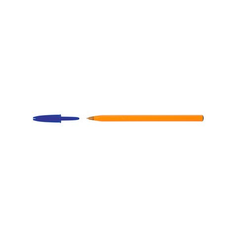 Ручка шариковая BIC "Orange", КОМПЛЕКТ 20 штук, СИНЯЯ, корпус оранжевый, узел 0,8 мм, линия письма 0,3 мм, 880485