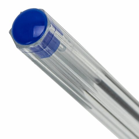 Ручка шариковая STAFF "Basic Budget BP-04", синяя, ВЫГОДНАЯ УПАКОВКА, КОМПЛЕКТ 50 штук, 880779
