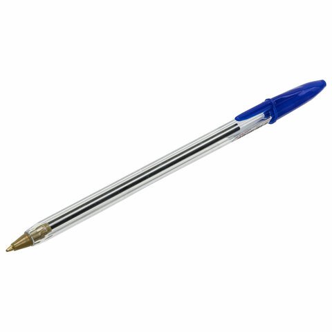 Ручка шариковая STAFF "Basic Budget BP-04", синяя, ВЫГОДНАЯ УПАКОВКА, КОМПЛЕКТ 50 штук, 880779