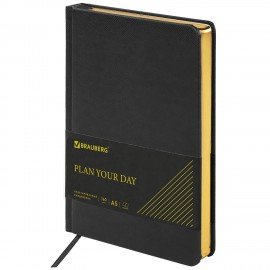 Ручка шариковая PARKER "Jotter Core Stainless Steel GT", ежедневник А5 черный, пакет, 880886